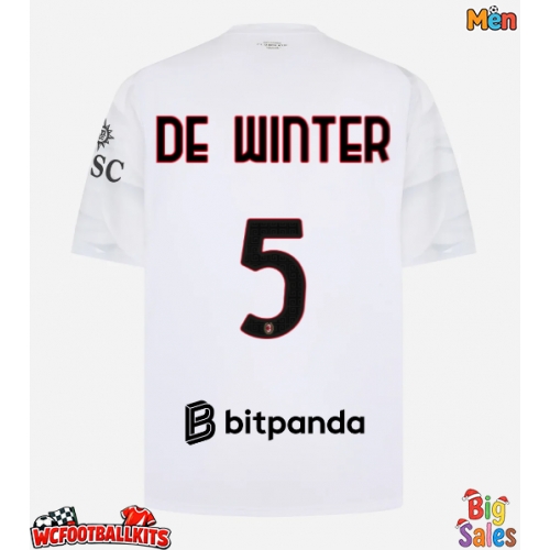 AC Milan Koni De Winter #5 Replica Away Stadium Shirt 2026-27 Short Sleeve